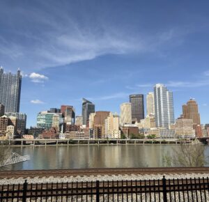 Pitt_Skyline An image of the city skyline in Pittsburgh. The photo was taken across the river at midday.